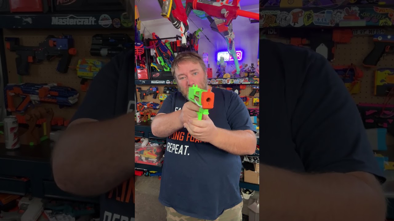 Бластер Nerf SKLEP MK1, стреляющий гильзами калибра 4 мм, работающий от аккорда! Напечатано из PE...