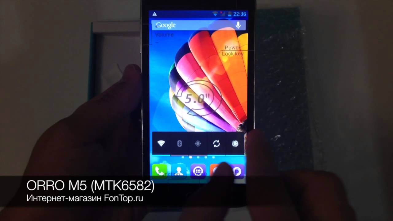 FonTop.ru - обзор ORRO M5 (MTK6582)