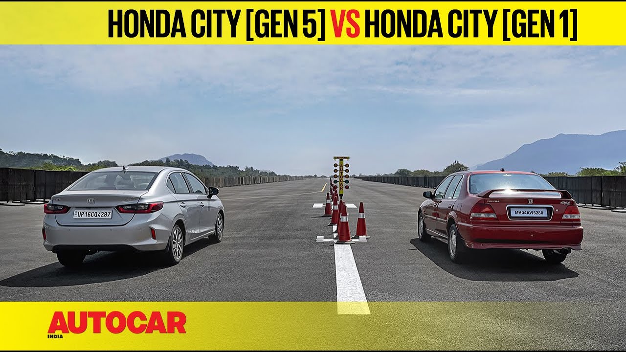 Drag Race: Honda City (Gen 5) vs Honda City VTEC (Gen 1) - VTEC just kicked in, yo!! | Autocar India