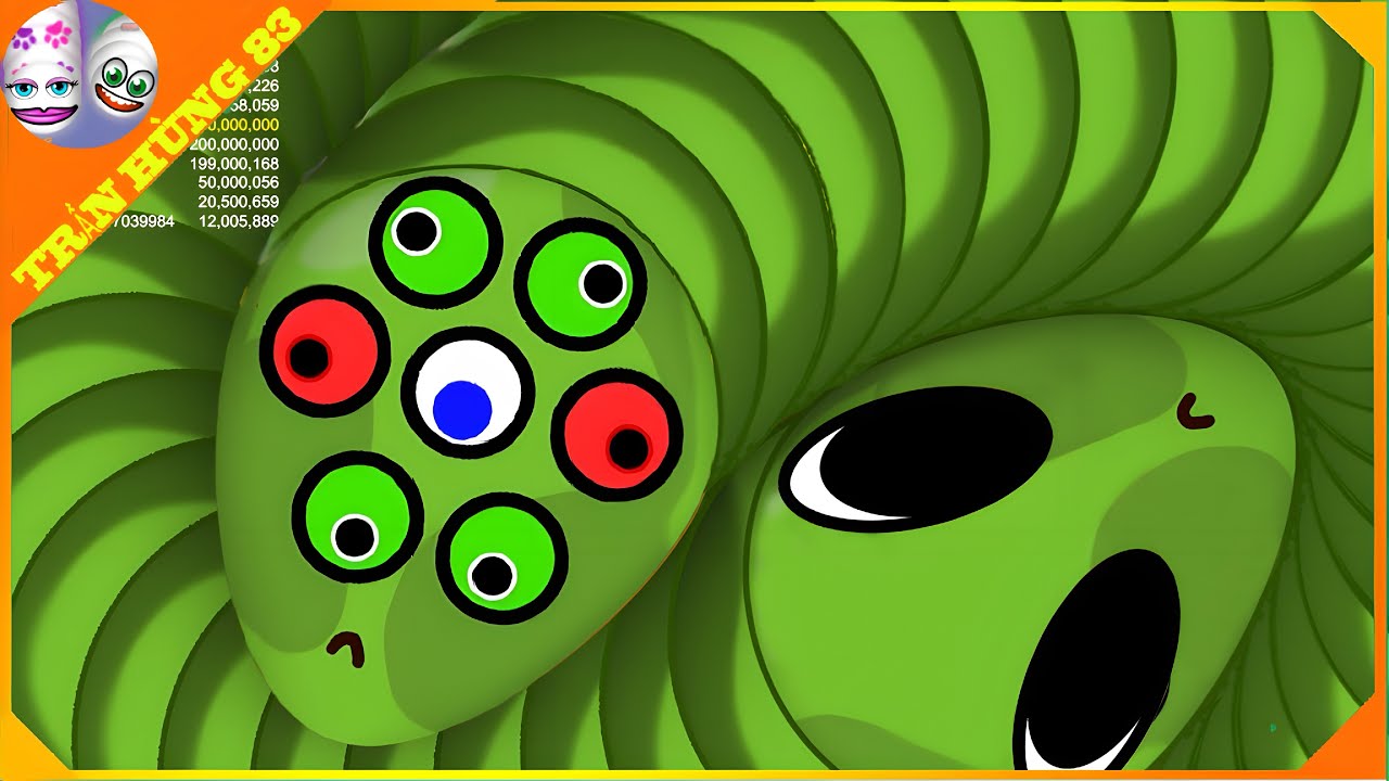 🐍WORMSZONE.IO | GIANT SLITHER SNAKE TOP 01 / Epic Worms Zone Best Gameplay! | Trần Hùng 83