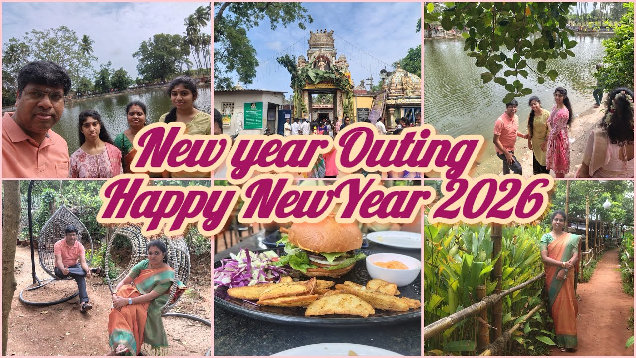 NewyearOuting,#tamilvlog ,#newyear2026 ,#temple ,#auroville ,#aurovillepondicherry ,#restaurant 