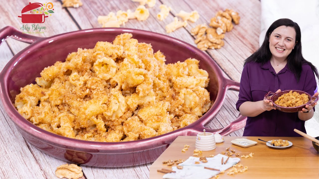 MACAROANE CU NUCA SI MIERE - Cel mai simplu desert! #abyblajan #reteteaby #macaroane