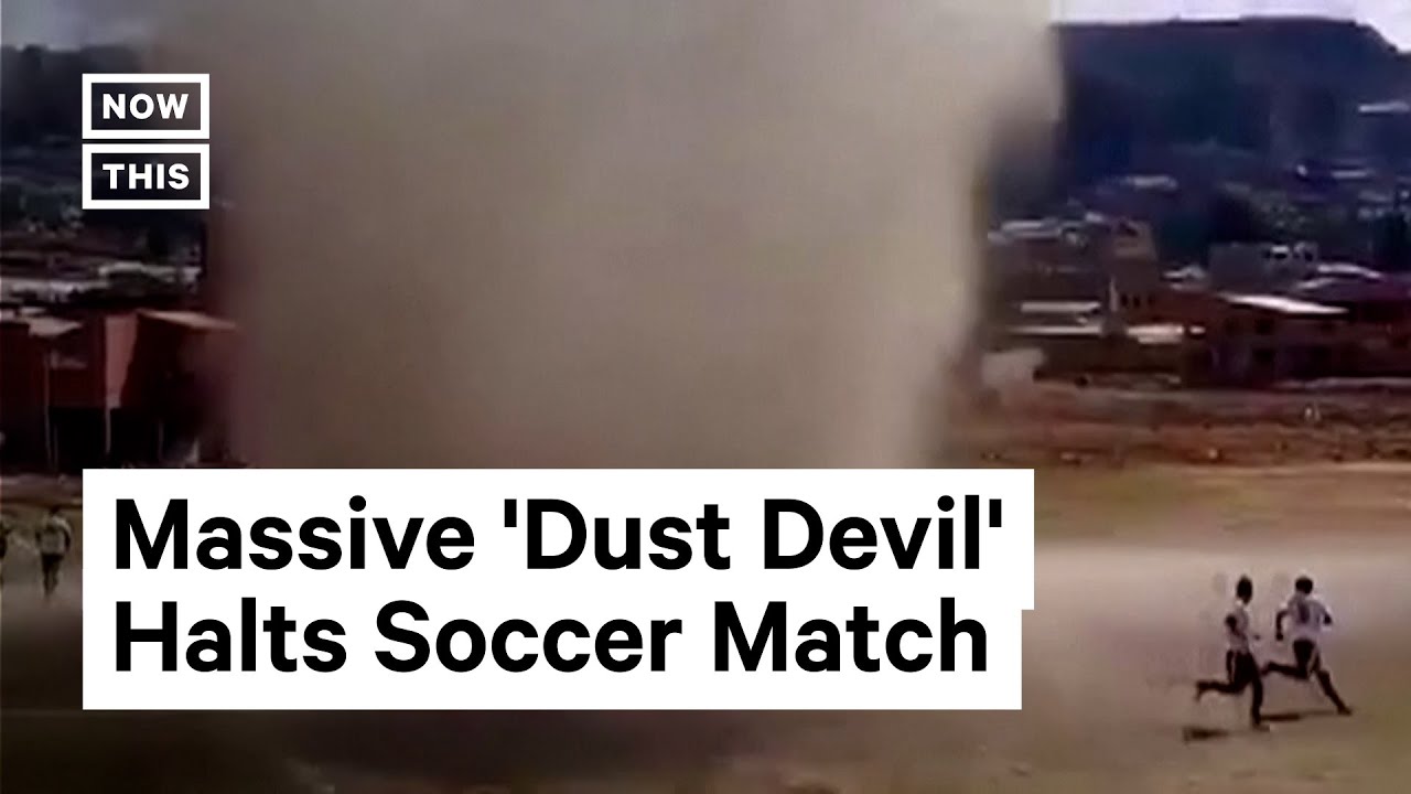 'Dust Devil' Interrupts Soccer Game in Bolivia #Shorts