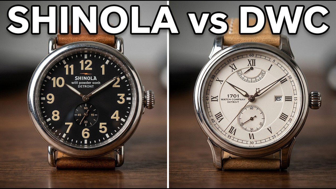 Shinola VS Detroit Watch Company Watches