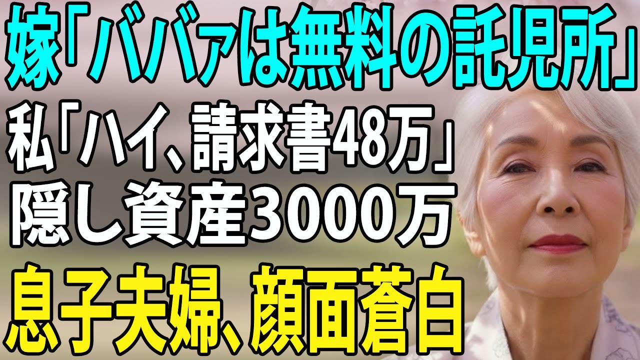 「義母は無料の託児所w」孫3人を押し付けハワイへ行った嫁に48万円の請求書を突きつけた結果…隠し資産3000万円を公開して絶縁した末路！【シニアライフ】【60代以上の方へ】