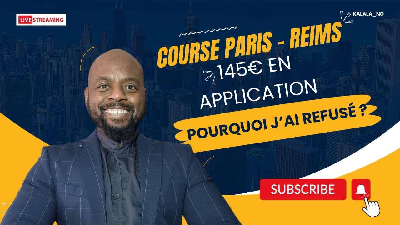 Course Paris - Reims à 145€ en VTC !!!  Pourquoi J'ai Refusé ?
