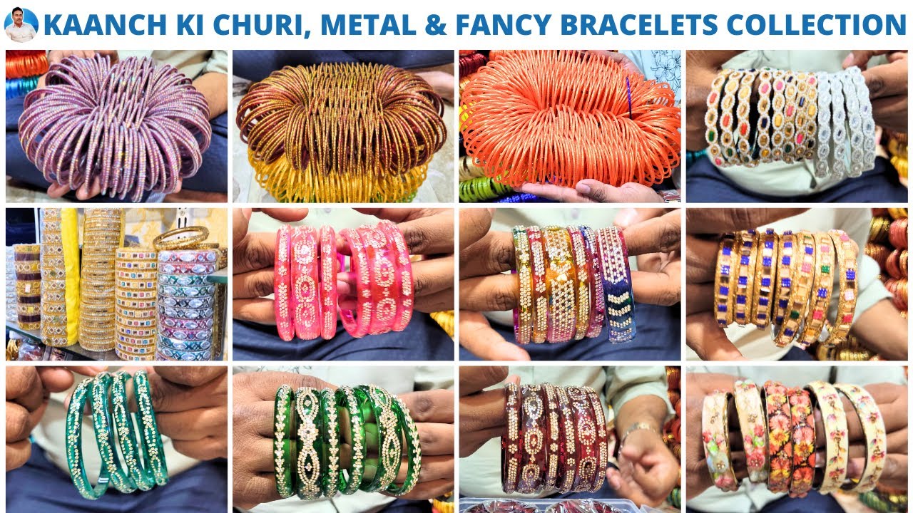 Kolkata Cheapest Wholesale Bangles Shop | Kaanch Ki Churi, Metal & Fancy Bracelets Collection