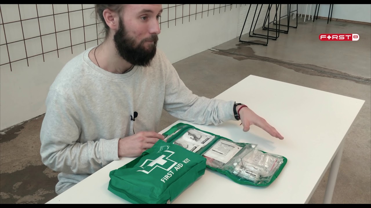 Stor og lille førstehjælpstaske fra First-8