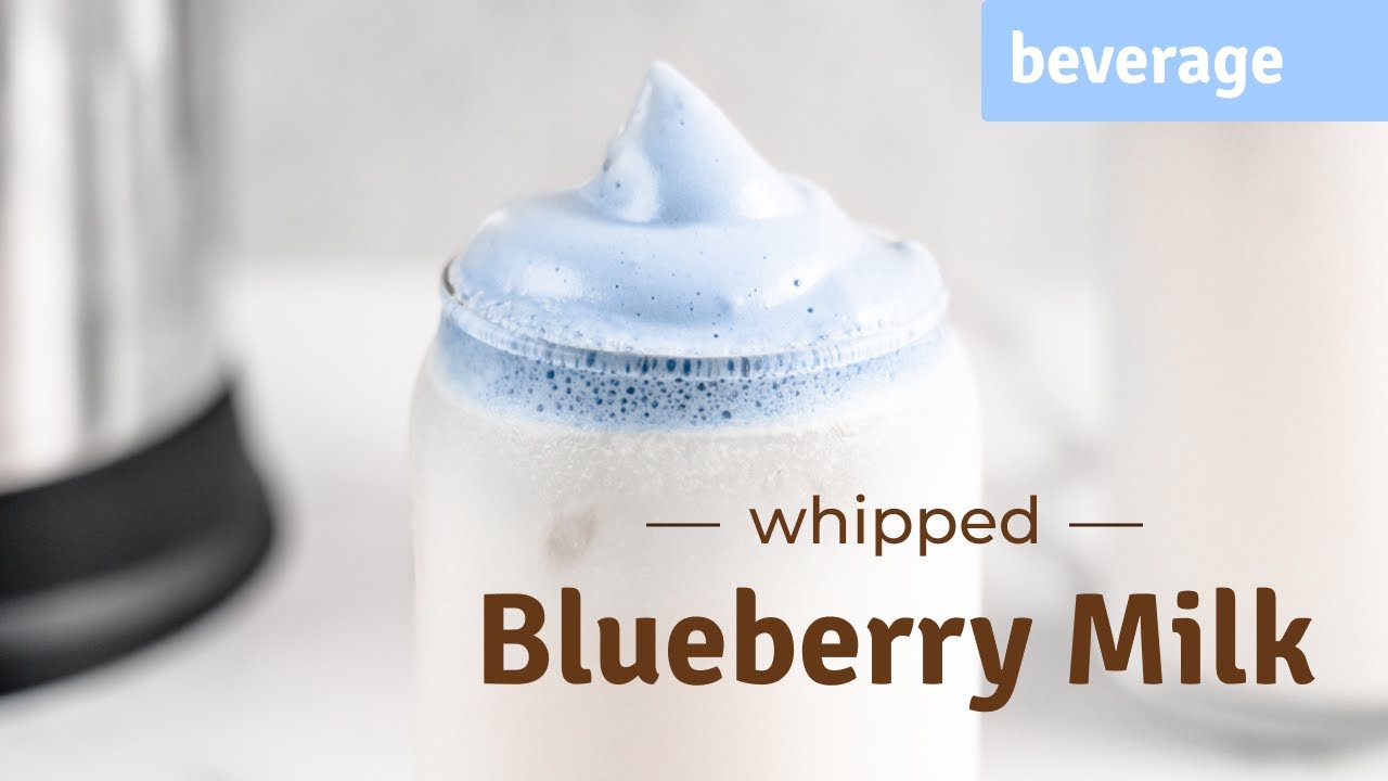 BEST Whipped Blueberry Milk with Almond Cow