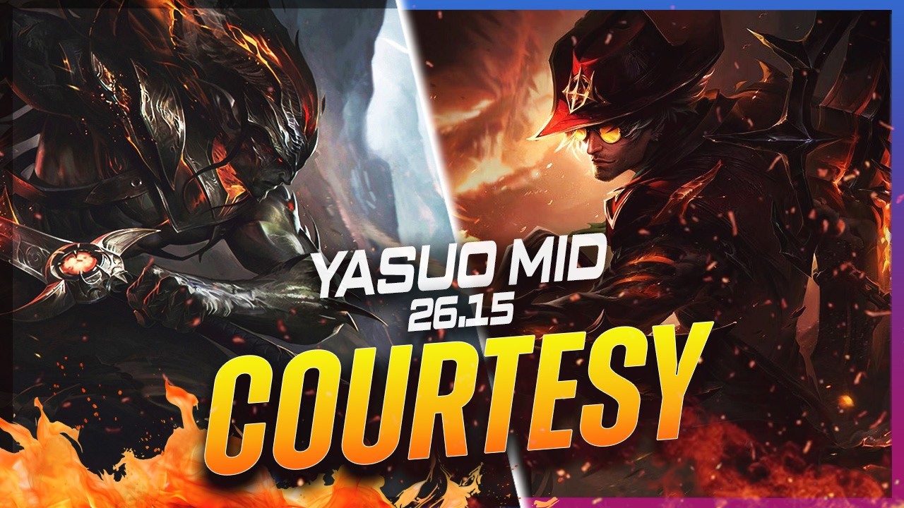 Courtesy &mdash; Yasuo против Locke, мид, патч 26.15 &mdash; Геймплей за Yasuo