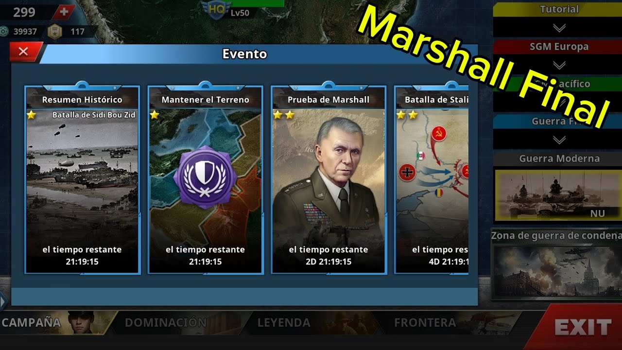 Prueba de Marshall FINAL | World Conqueror 4