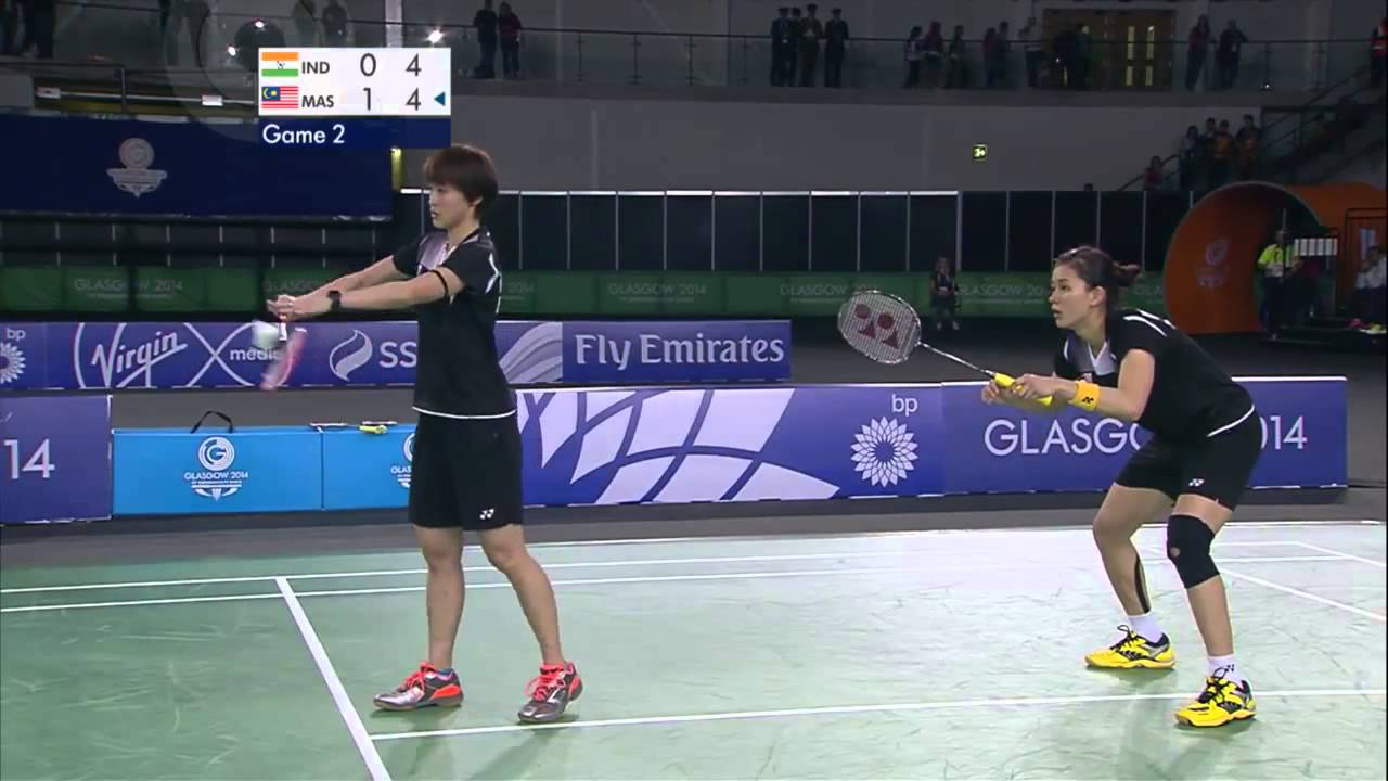 WD Gold - IND vs MAS - 2014 Commonwealth Games badminton
