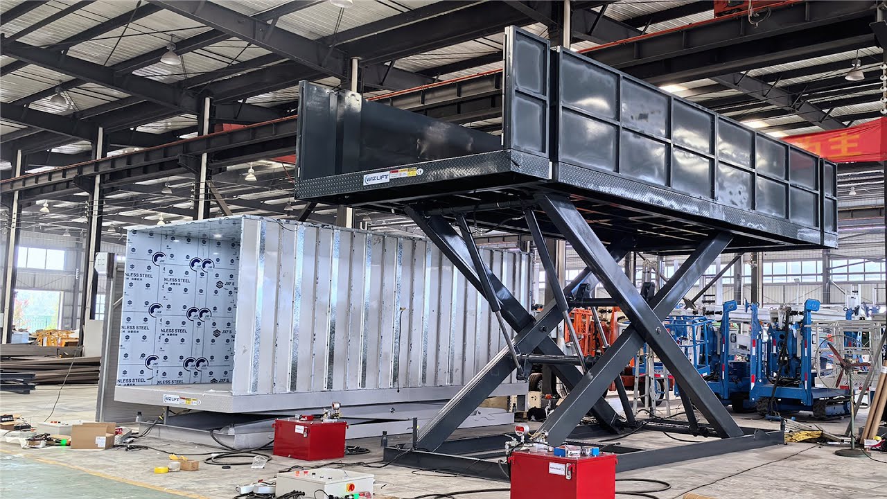 Hydraulic Underground Garage Car Scissor Lift for transporting the vehicle between floors#carlift