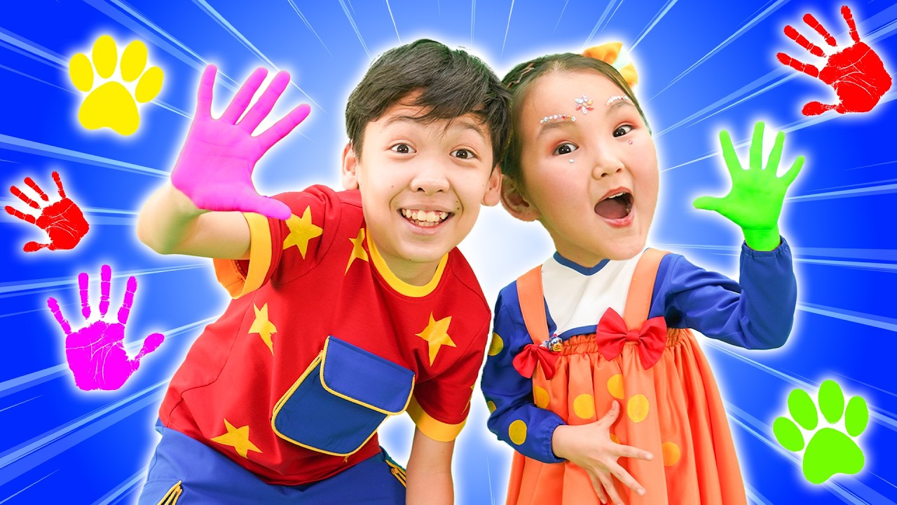 Colorful Kids Dance Song 🌈 NEW Sibling Song | When Brother’s Away | Nursery Rhymes & Kids Songs