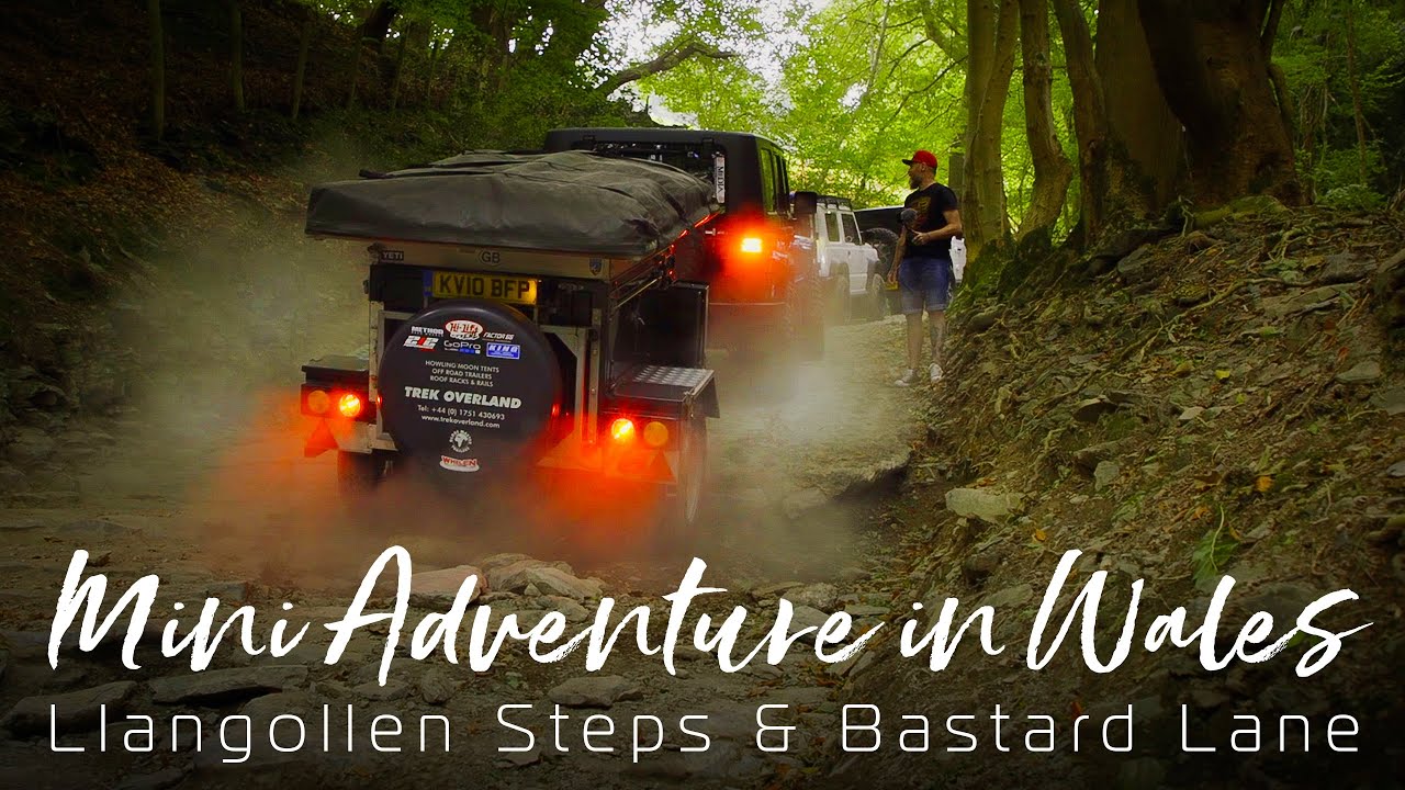 'Llangollen Steps' and 'Bastard Lane' Jeeps Greenlaning in Wales