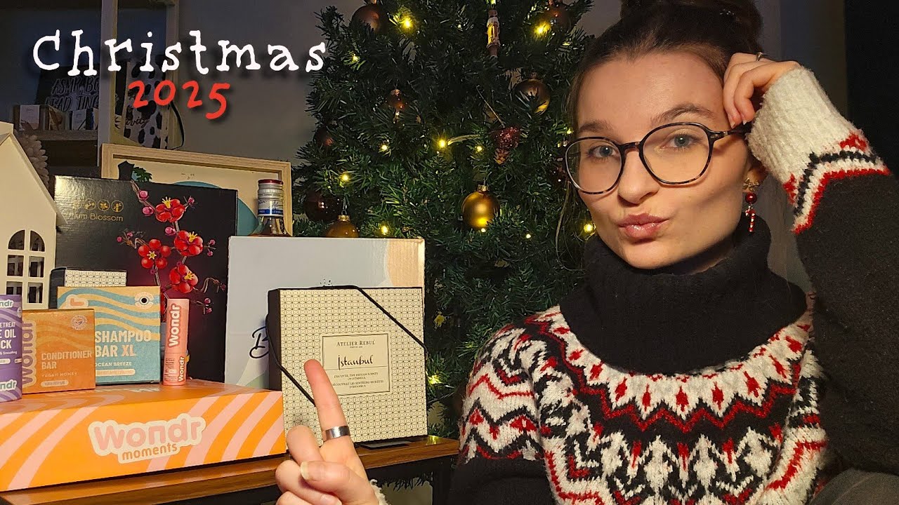 ASMR Christmas 2025 haul! 🎁 (soft whispers, tapping)