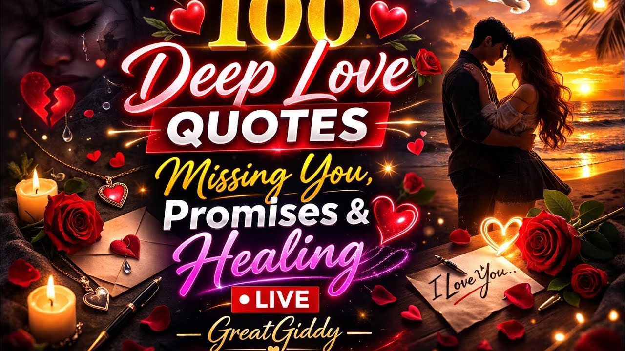 Deep Love Quotes ❤️ Missing You, Promises & Healing 