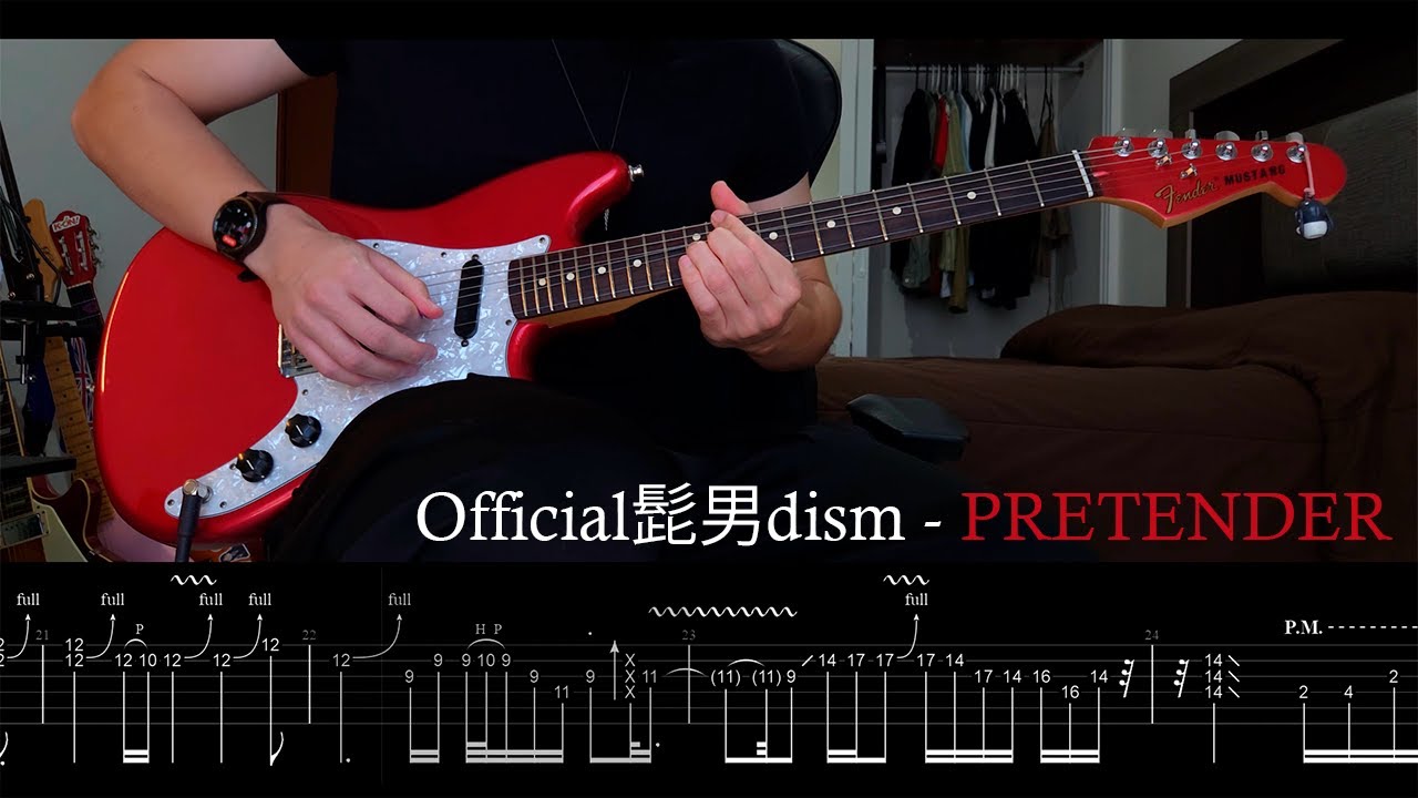 [TABS] Official髭男dism【Pretender (Mukuchi Ver.)】Guitar Cover