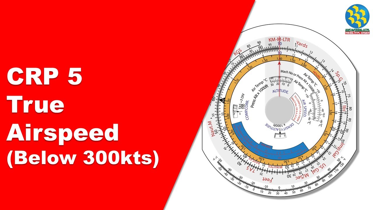 True Airspeed (Below 300 kts) | CRP 5 Flight Computer | Navigation Computer #7