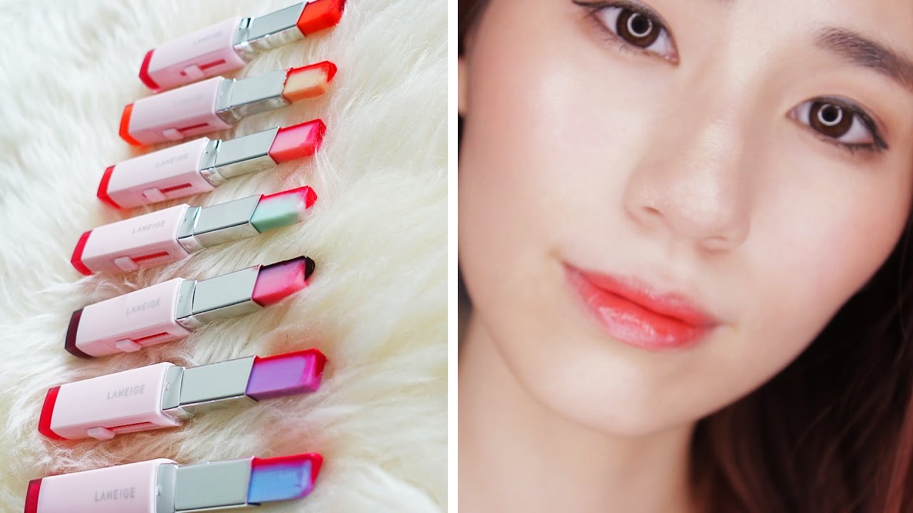 Laneige Two Tone Tint Lip Bars - 7 Shades | Lip Swatches & Review | Alicia Tan