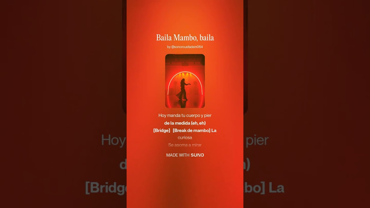 Baila Mambo, baila (letra y musica de Pedro Musat)