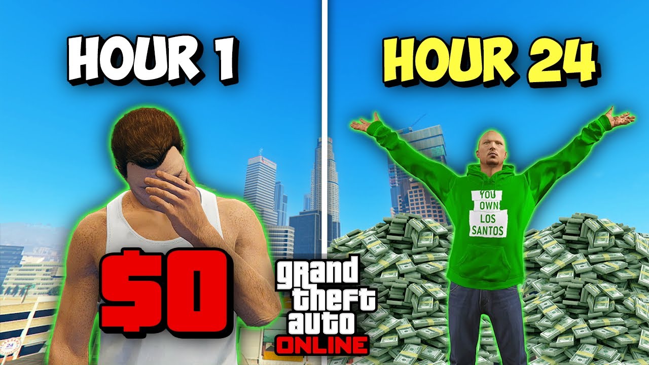 I Played GTA Online for 24 Hours | How Much Money Can I Make?