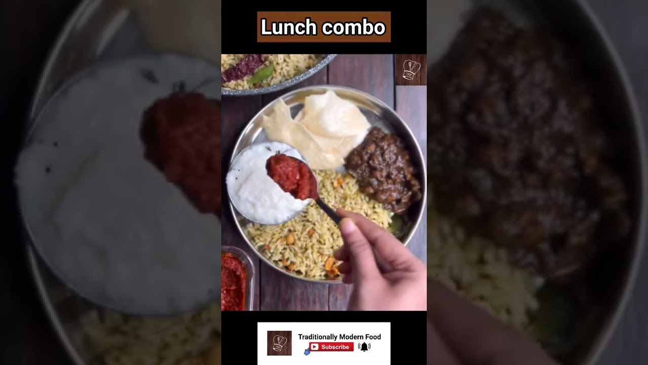 Lunch combo | South Indian lunch combo #shorts #shortsvideo #lunchcombo