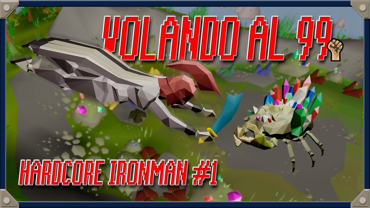 Ep #1: Como ENTRENAR Mele En HARDCORE IROMAN Desde NIVEL 1 | Método Gemstone Crab [OSRS]