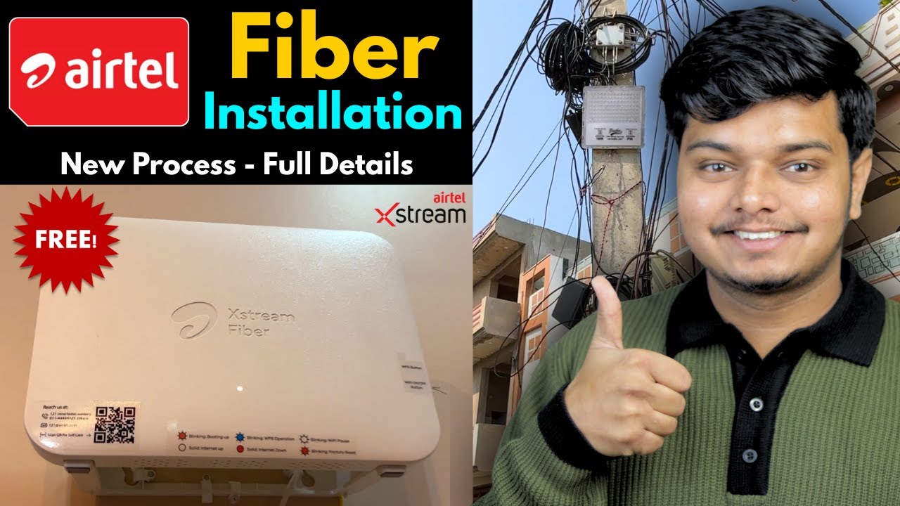 Airtel Xstream Fiber Installation New Process 2025 - FREE Router, Calling, Unlimited Data