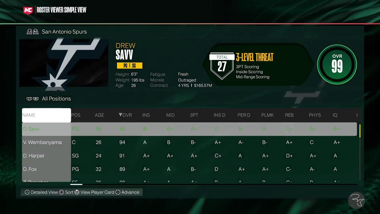 *Playoffs* NBA2K26 99 ovr PG MyCareer hof difficulty