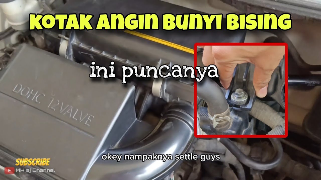 Perodua Axia Enjin Gegar | Kotak angin berbunyi getar