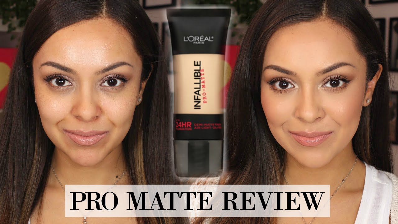 L'oreal Infallible Pro Matte Foundation Review + Demo - TrinaDuhra