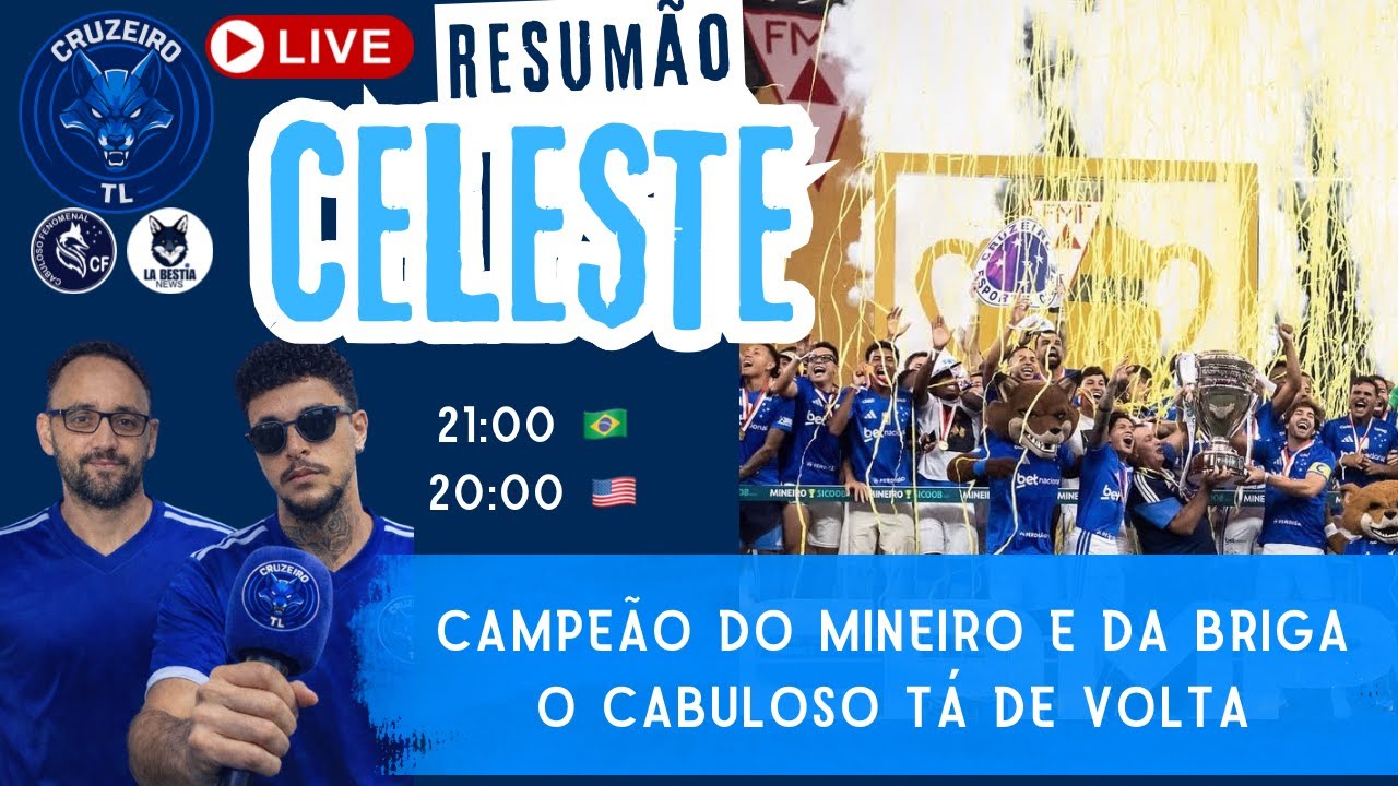 🔵 RESUMÃO CELESTE - CRUZEIRO CAMPEÃO DO CAMPEONATO MINEIRO 2026 🏆
