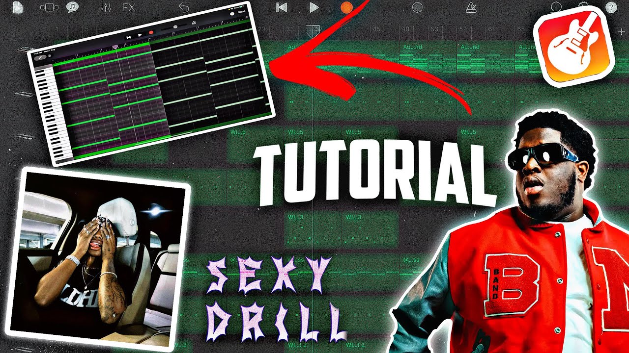 Making a Sexy drill Cash Cobain type Beat on GarageBand iOS | Scratch Beat Making Tutorial!