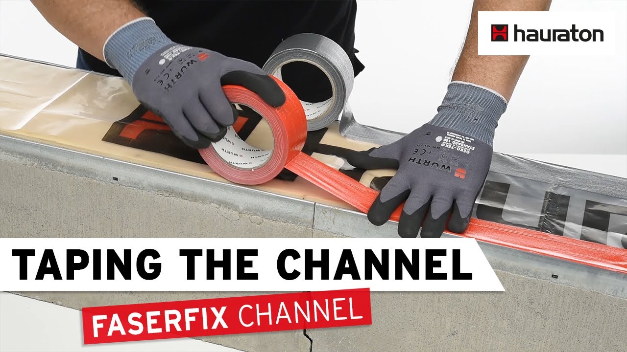 Taping the Channel | FASERFIX Drainage Channel | Processing Tutorial