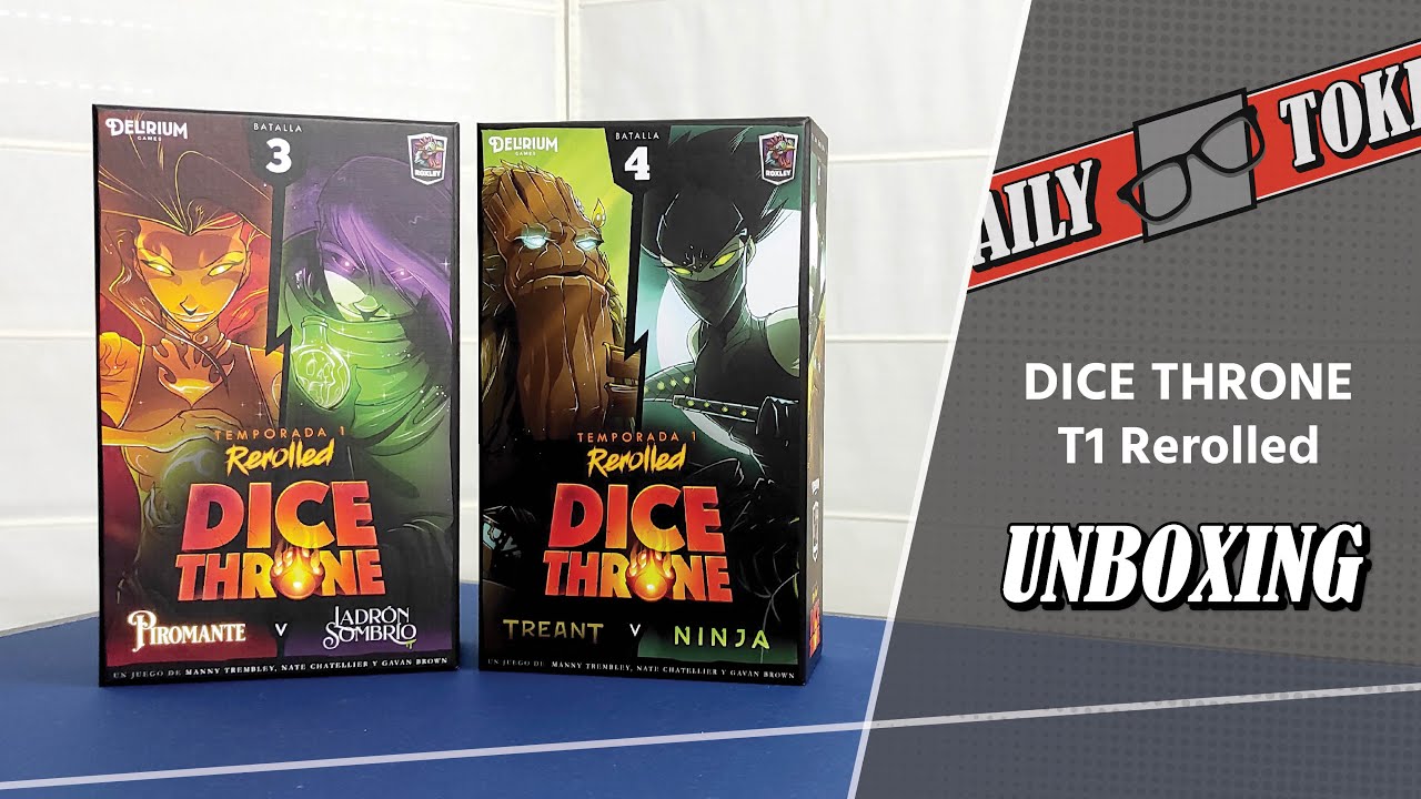 Dice Throne / Temporada 1: Piromante, Ladrón Sombrío, Treant y Ninja - Unboxing