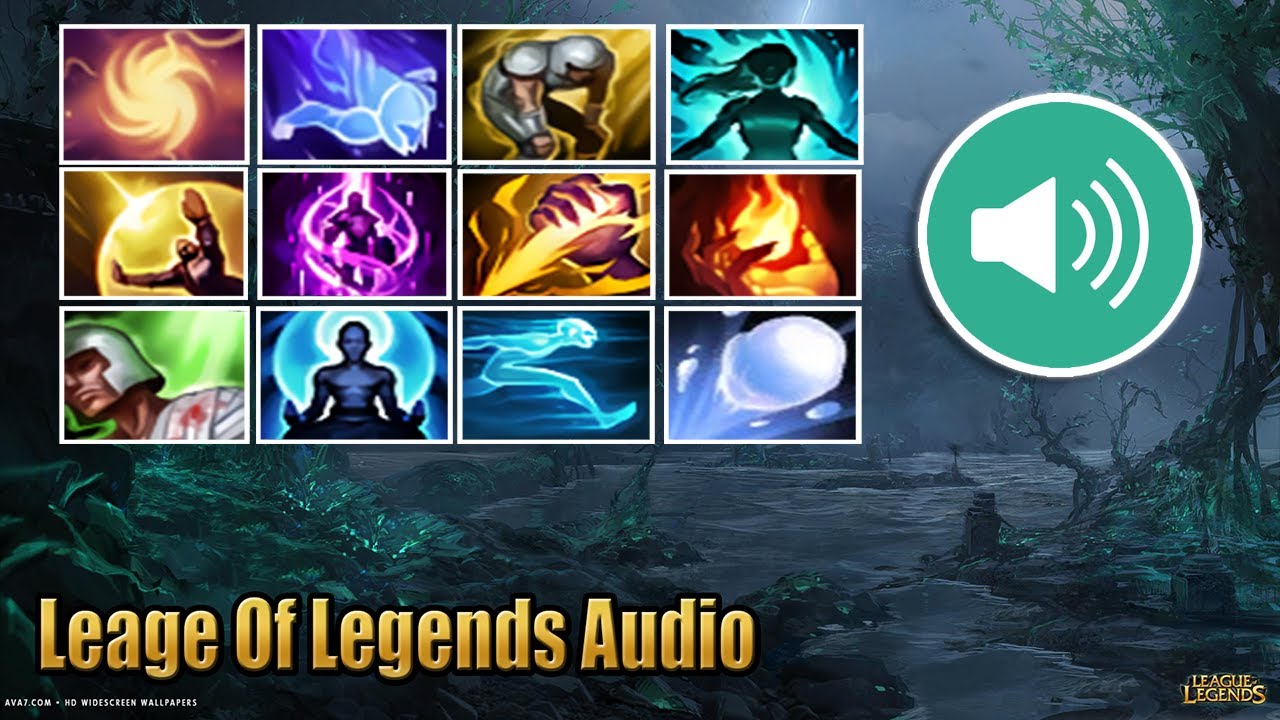 All 13 Sumonner Spells Sound Effects In Leage Of Legends