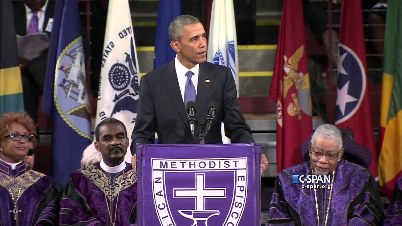 President Obama delivers Eulogy – FULL VIDEO (C-SPAN)