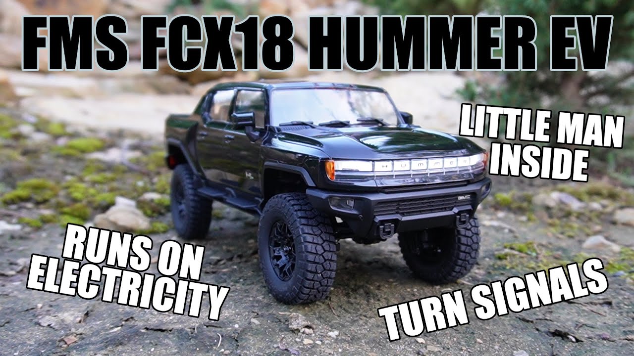 CAN IT CRAB WALK? - FMS FCX18 Hummer EV Pickup RTR