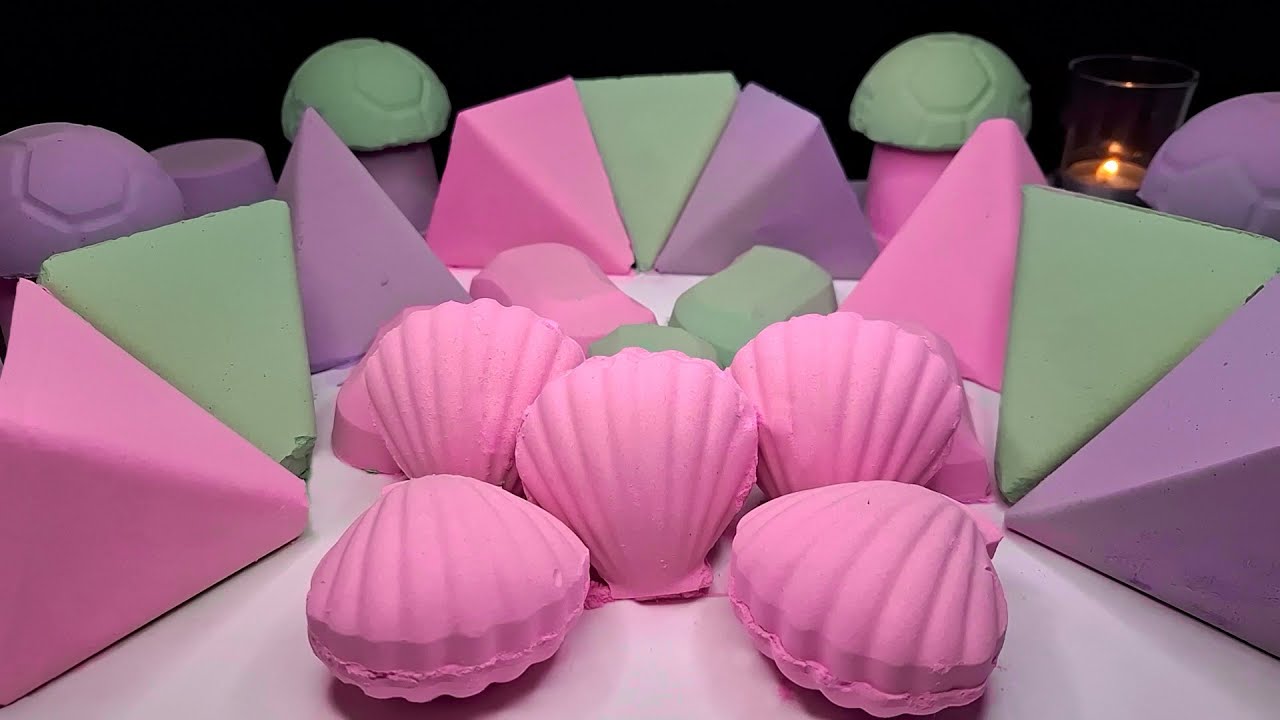 ASMR Baking Soda 🩷💚💜 Colores estimulantes y Sonidos Satisfactorios