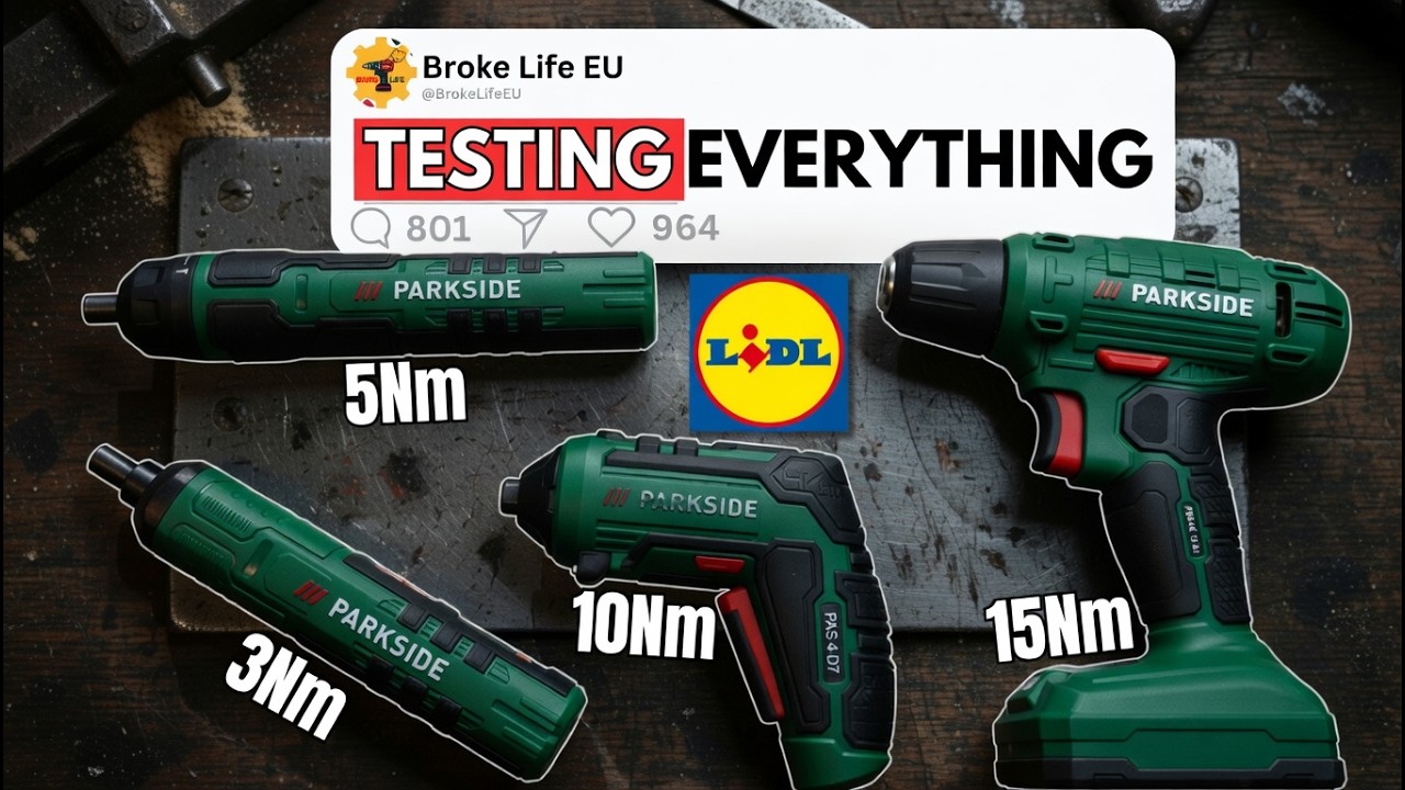 Тестируем ВСЕ аккумуляторные отвертки Lidl — Parkside!