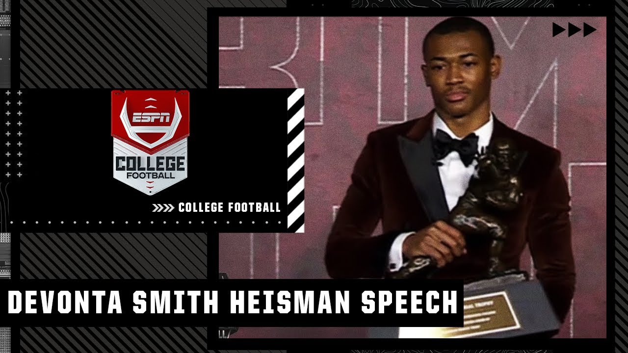 DeVonta Smith delivered this inspirational message after winning the Heisman Trophy 👏 | CFB on ESPN