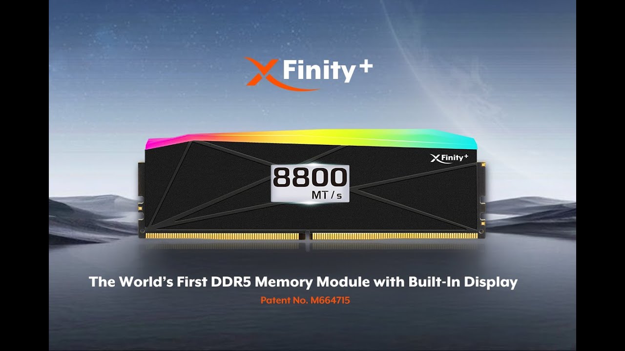 The V-COLOR XFinity+ &ndash; The World&rsquo;s First DDR5 Memory With a Built-in Display Panel!