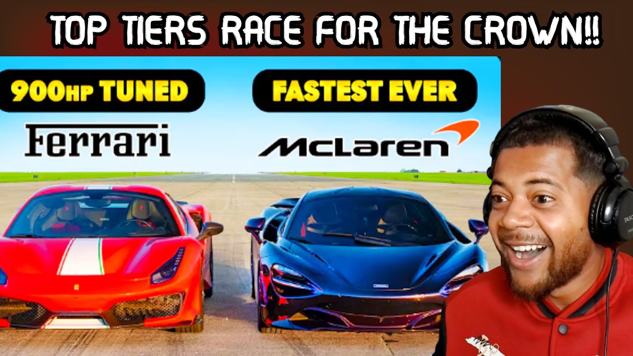 Ferrari 488 PISTA против McLaren 750S *ТЮНИНГОВЫЕ МОНСТРЫ* Дрэг-рейсинг | Реакция