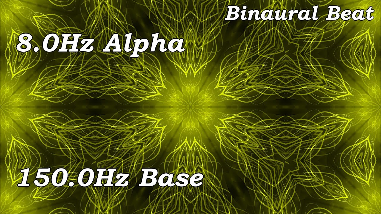 Pure 8.0Hz Alpha Binaural Beat | Sleep, Relaxation, Stress, Anxiety, Creativity | 150.0Hz Base