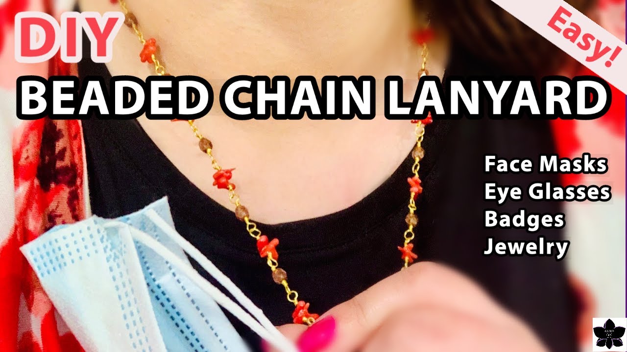 How to Make a Beaded Mask Lanyard | Easy Wire/Bead Tutorial