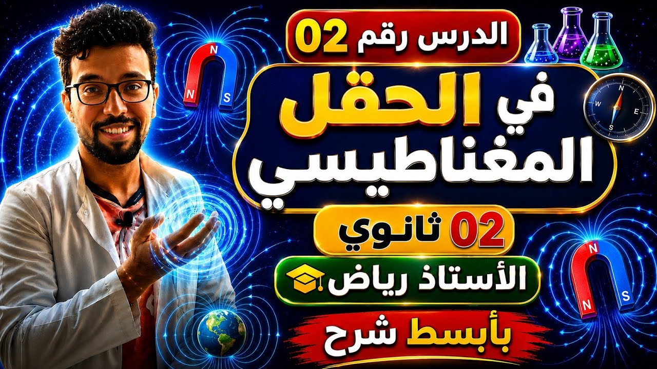 الحقل المغناطيسي بأبسط شرح 2 ثانوي