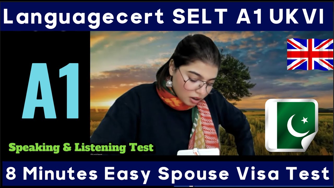 LanguageCert International ESOL SELT A1 Speaking & Listening|| Life in the UK Test || 8 mins Test