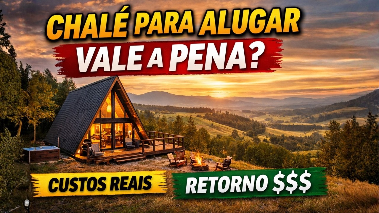 Esse chalé paga o investimento? Custos reais e renda com aluguel por temporada no campo
