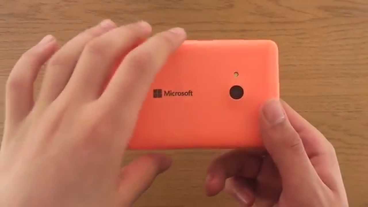 Microsoft Lumia 535 - How to correctly install a Sim Card and Micro SD